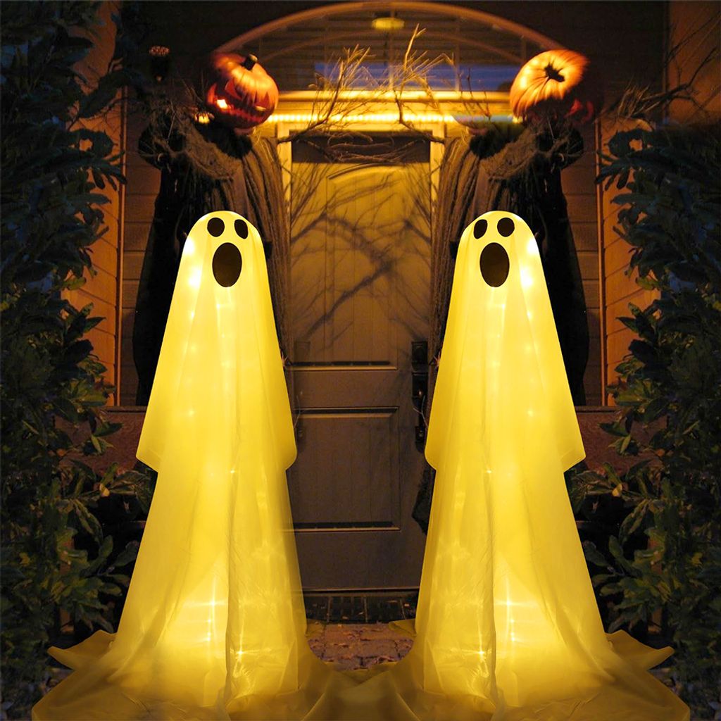 2x Halloween dekorace duch venkovní zahrada, 85cm stojící Obrázek produktu 