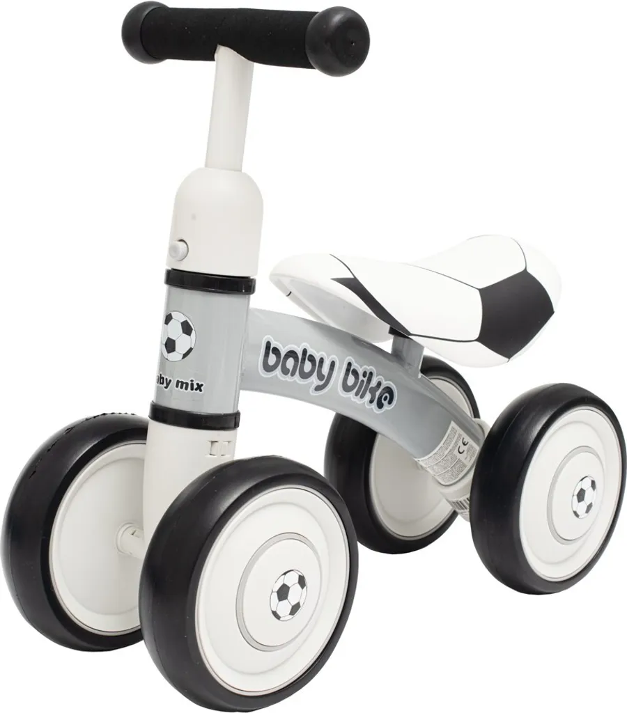 Jouet d'éveil motricité Baby Mix - Vélo d'intérieur et extérieur noir