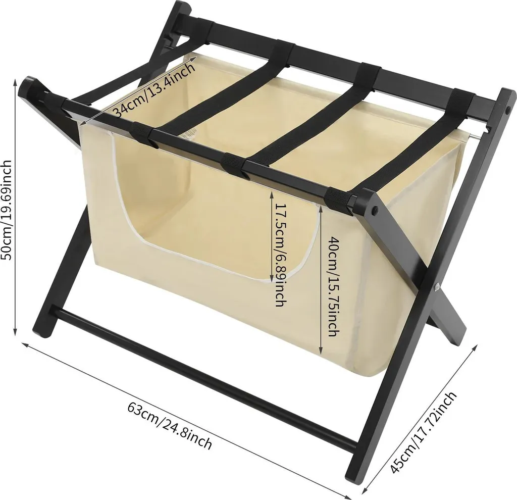 Solution gain de place : Porte-bagages pliable 20kg pour espaces réduits