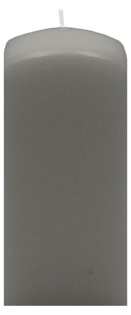 Quader Kerzen Grau 20 x Ø 6/6 cm, 4 Stück Produktbild 