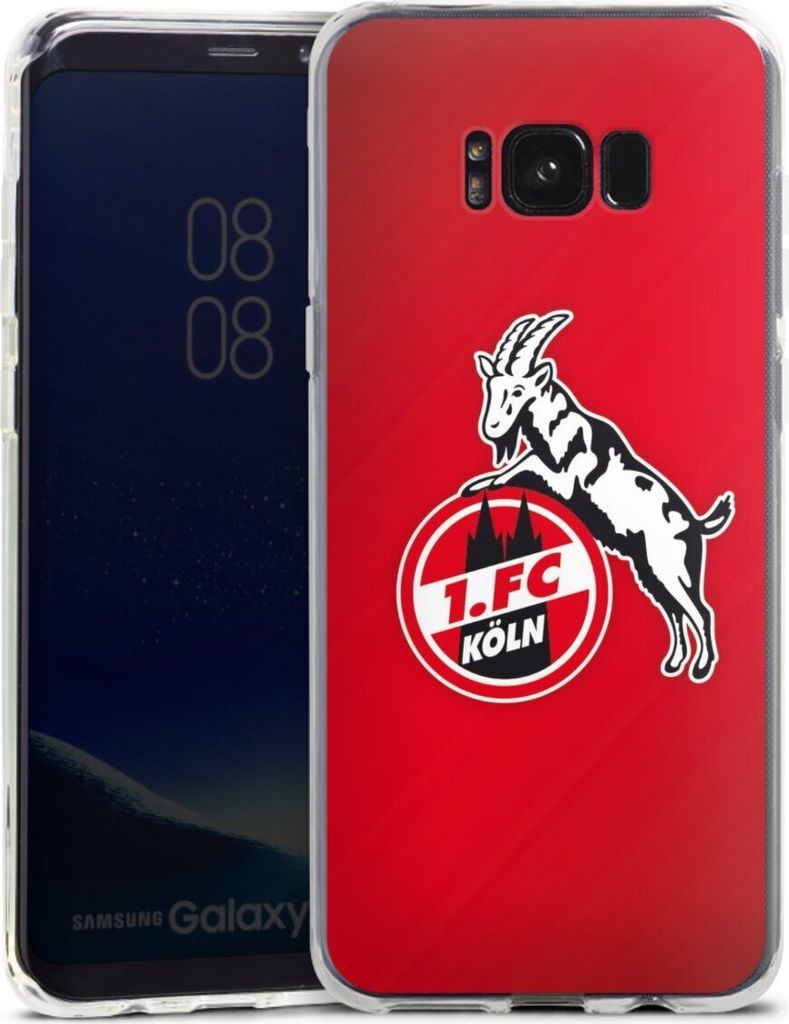 DeinDesign Handyhülle für Samsung Galaxy S8 Plus Silikon Hülle Case Smartphone Schutzhülle 1. FC Köln EffZeh Offizielles Lizenzprodukt