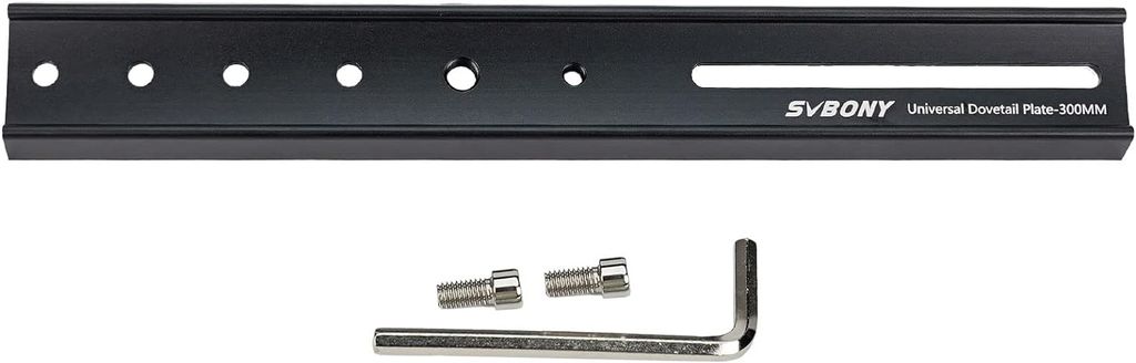 Svbony SV219 Universal Schwalbenschwanz, 300mm Schwalbenschwanz Montageplatte, Metallschienen Teleskop Zubehör Kompatibel mit Vixen Sattel