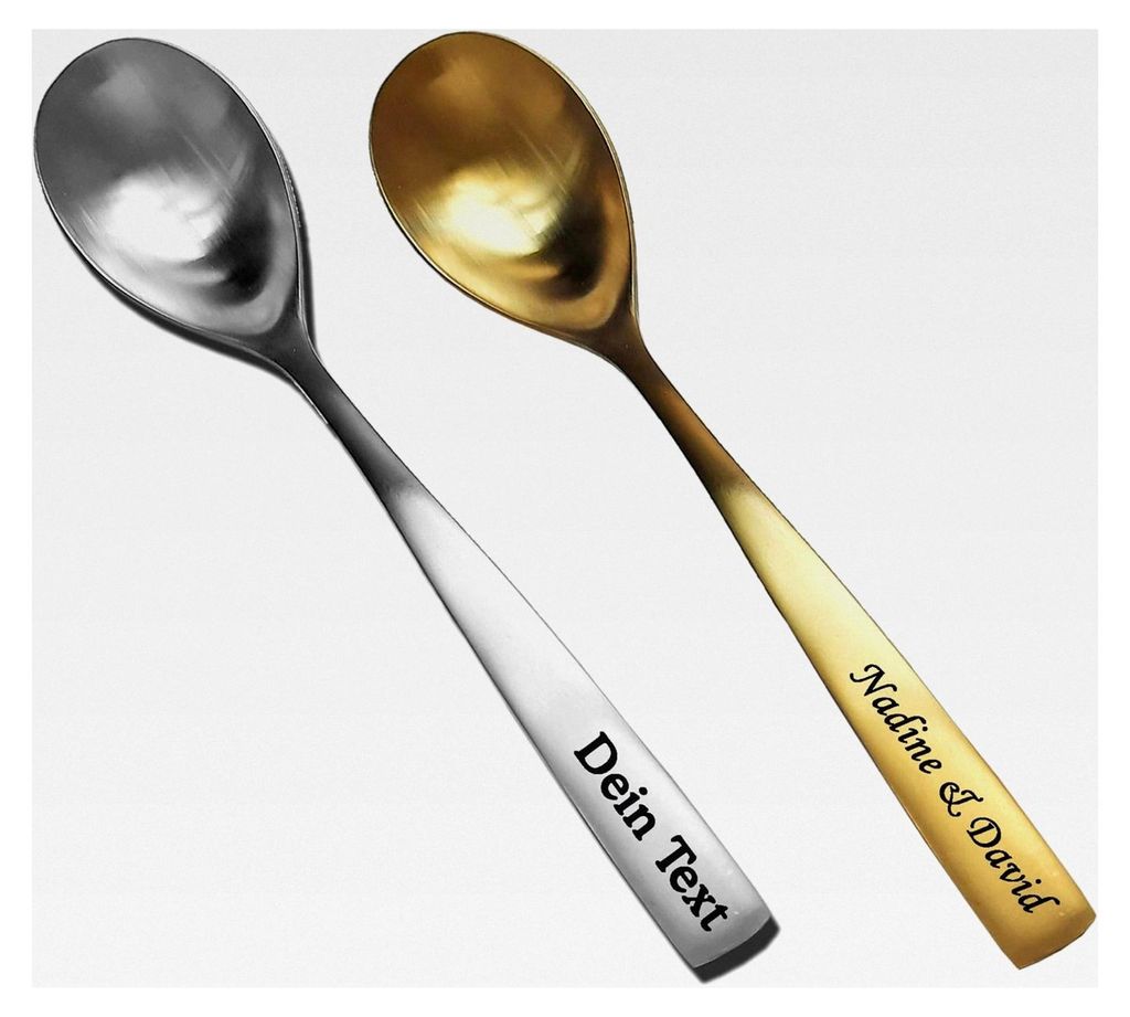 Löffel mit individueller Gravur in Gold oder Silber