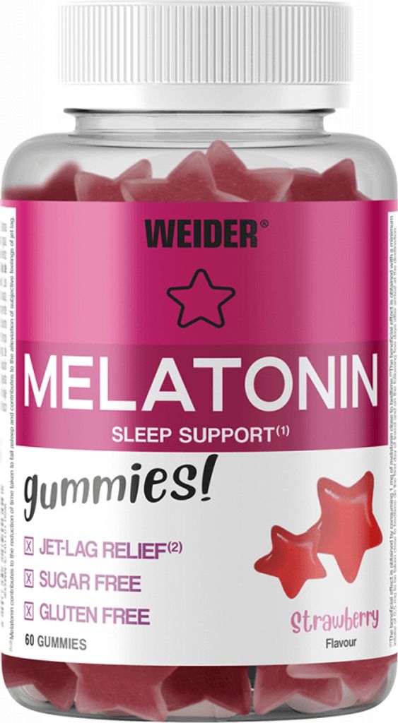Weider Melatonin Gummies (60) Strawberry - Intra- & Post-Workout - Post-Workout
