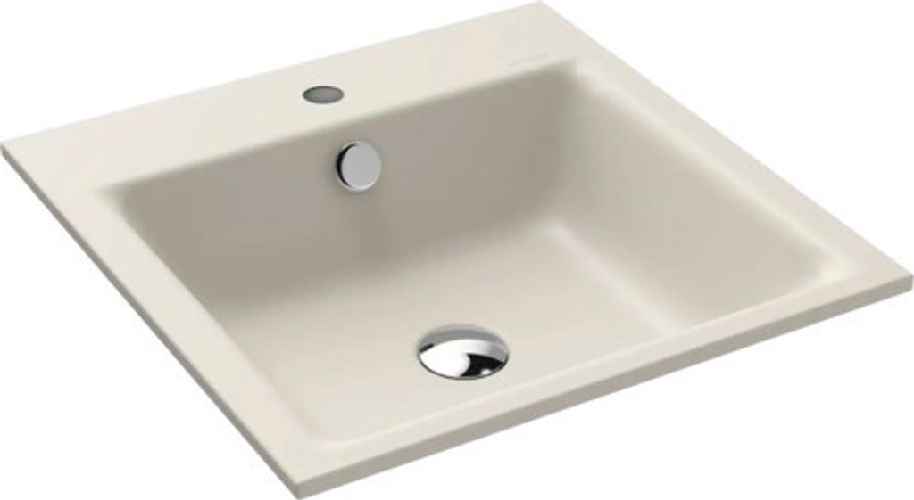 KALDEWEI Einbauwaschbecken PURO 46 x 46 cm warm grey 10 matt mit Beschichtung Emailliert 900006013668