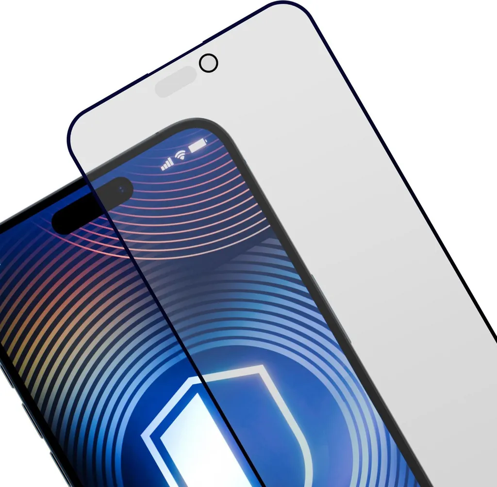 Pellicola Vetro Privacy iPhone 16 Plus 3mk HardGlass Matt Max 3D