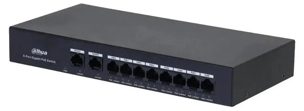 Switch Dahua PFS3010-8GT-65 pour résoudre les lenteurs réseau PoE