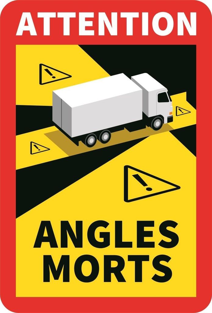 Attention Angles Morts LKW Busse ab 3,5 Tonnen Toter Winkel