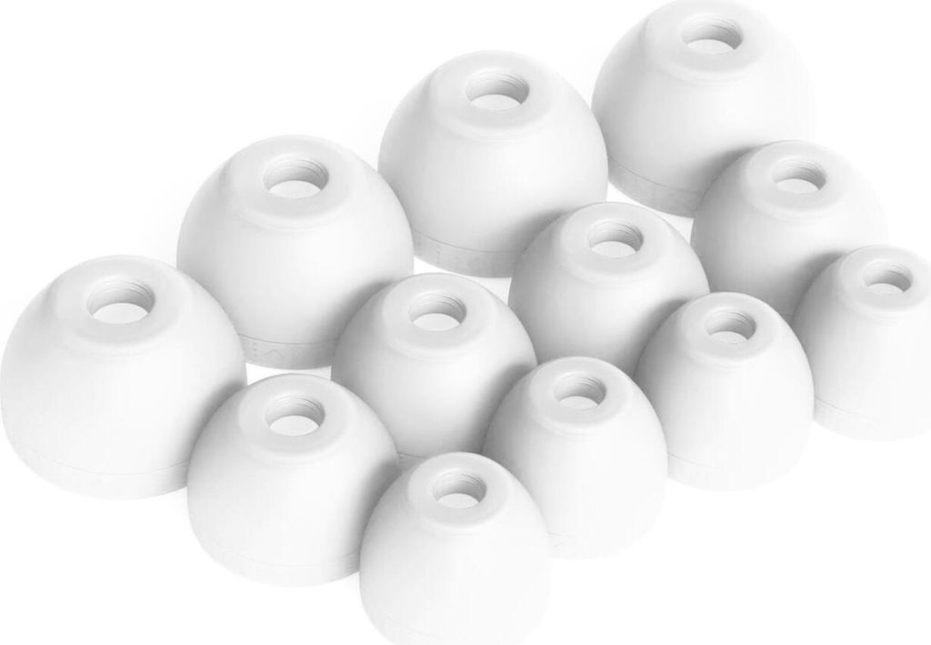 12 x Silikon Ohrstöpsel Ohrhörer Gummi Tipps Für Sony WF-C500 Kopfhörer Ohrhörer in Weiß