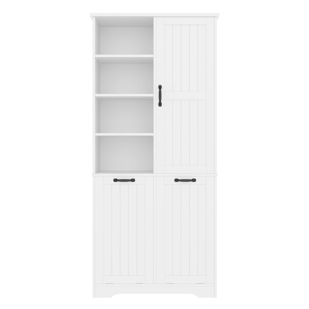 Flieks Badezimmerschrank 78x35x172.7 cm, Hochschrank mit 2 Produktbild 