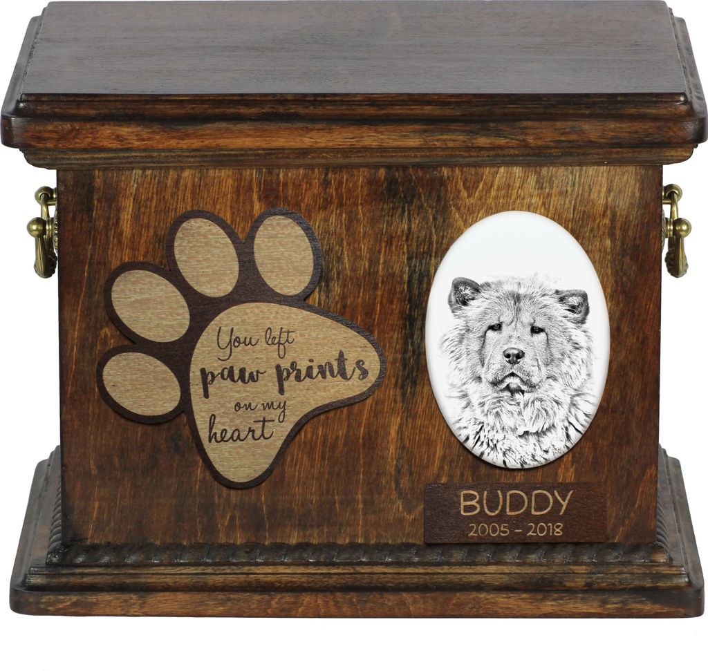 Chow Chow - Hund Ascheurne, personalisierte Ascheurne mit Foto, Hund Ascheurne von der Marke Art-Dog