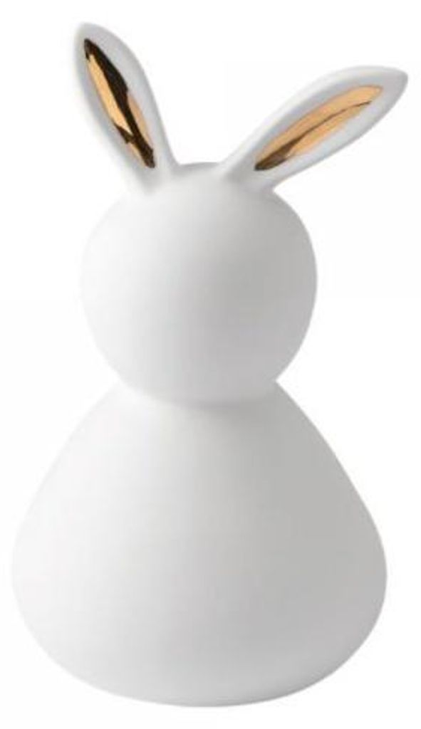 Räder Design Porzellanhase kleine Dame goldenes Herz Produktbild 