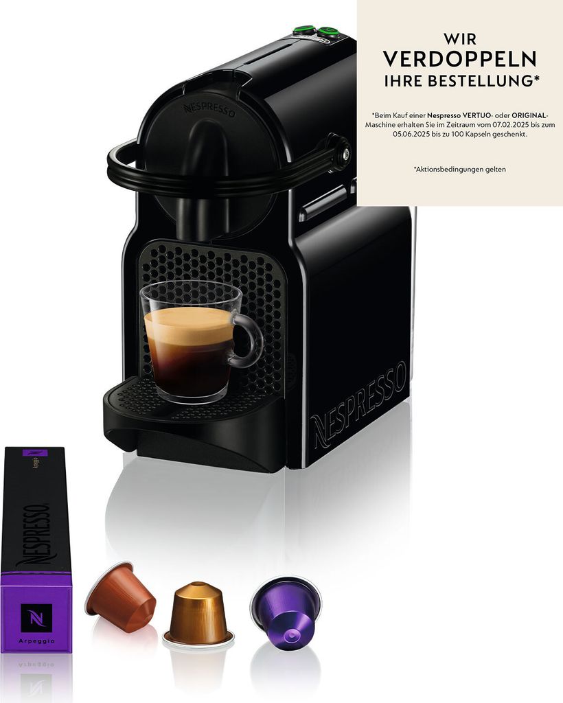 DeLonghi EN 80.B Inissia Nespresso Czarny Zdjęcie produktu 19