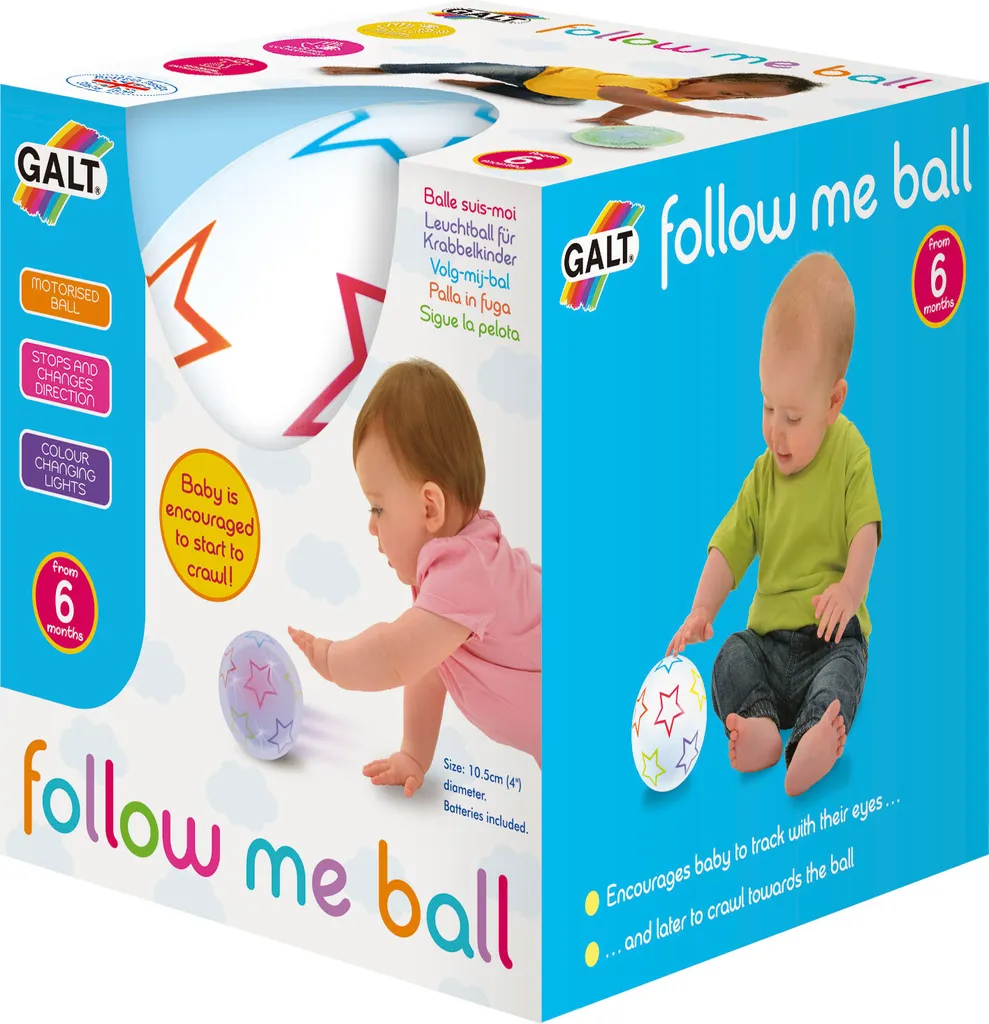 Boule Suivez-moi à effets lumineux pour stimuler la curiosité de bébé