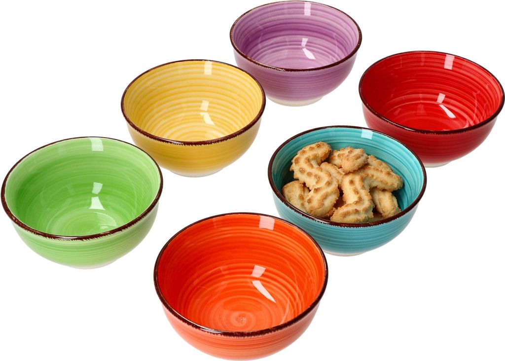 Uni Barevná sada 6 misek na svačinu a dip Ø12cm 200ml 6 Obrázek produktu