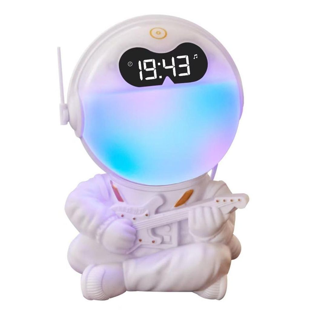 Schlaf wecker lampe, sunrise wecker mit naturklängen, bluetooth musik, nachtlicht & einschlafhilfe für kinder & erwachsene