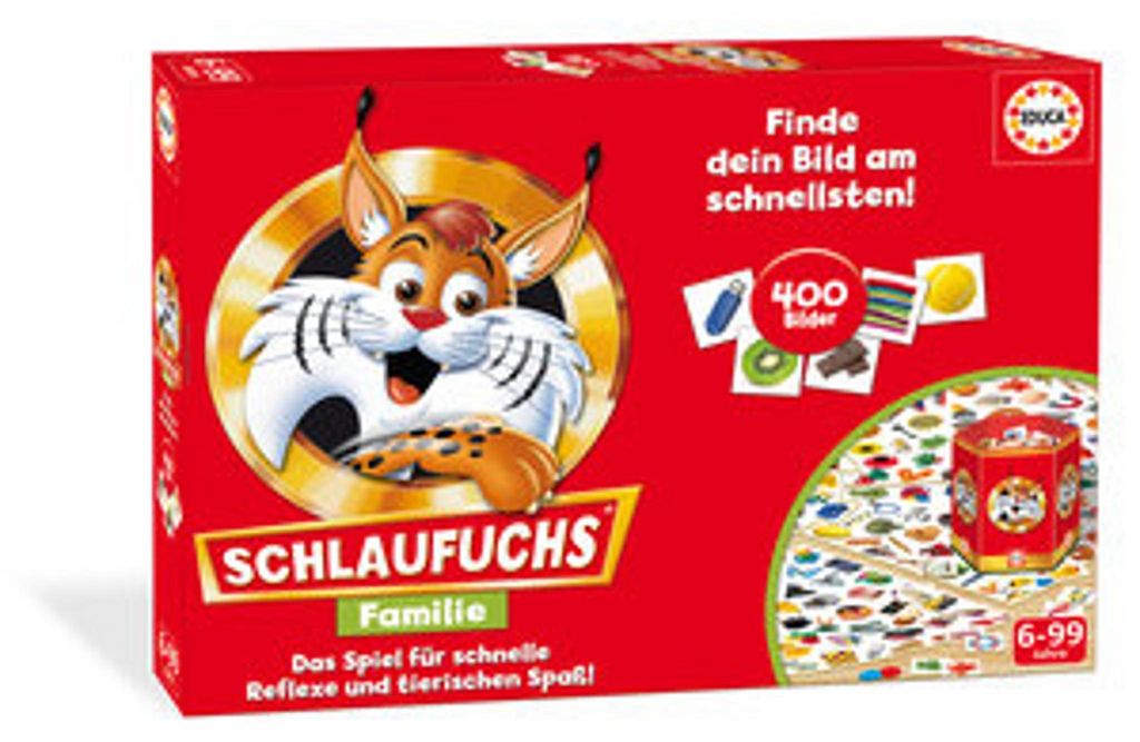 EDUCA | Schlaufuchs Familie | Kinderspiele | Brettspiele | Gesellschaftsspiele | Spaß für die ganze Familie | Geschenke | Wimmelbuch Spiel - find...