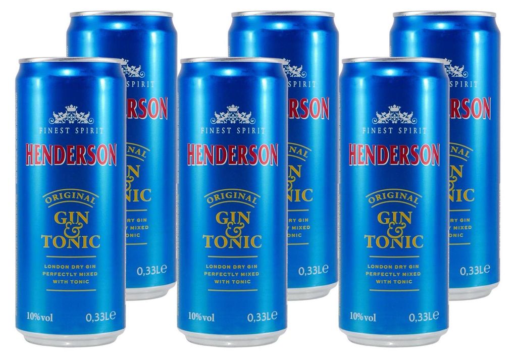 Henderson Original Gin & Tonic (12 x 0,33L) Produktbild 