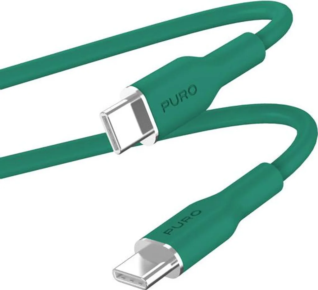 Câble USB-C 3.2 Gen 1 Puro pour Recharge Rapide 1,5m Vert Foncé