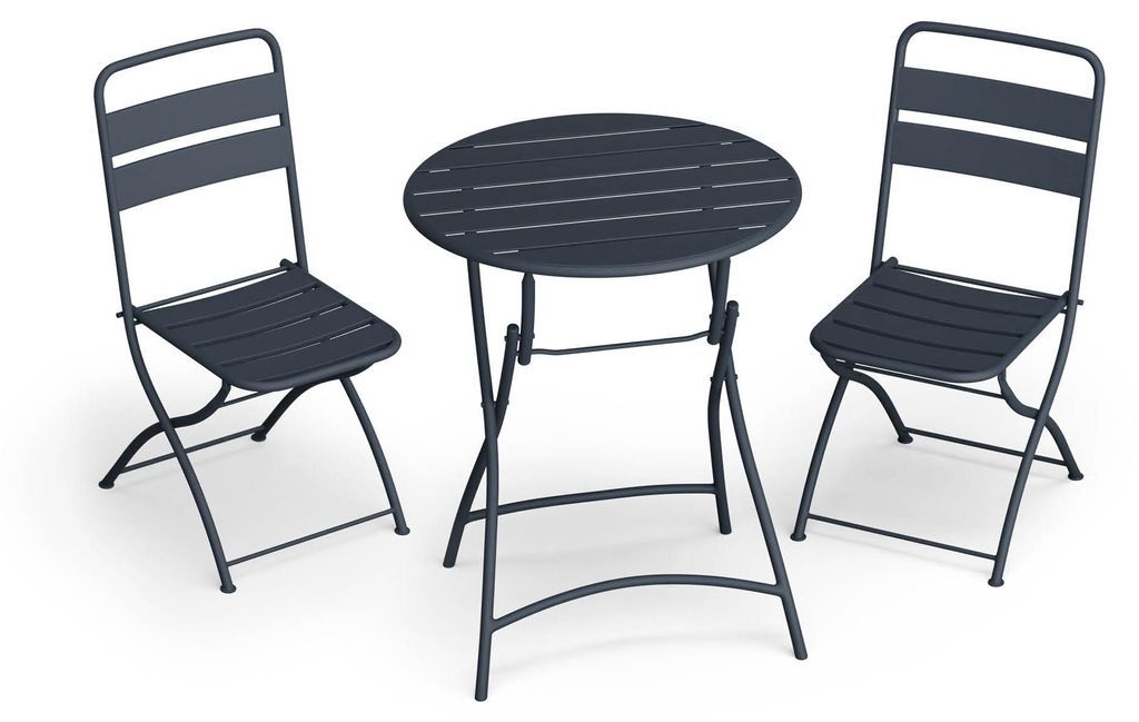 Blumfeldt Bistrotisch Mit Stühlen – 60 cm Rund Klappbar, Produktbild 