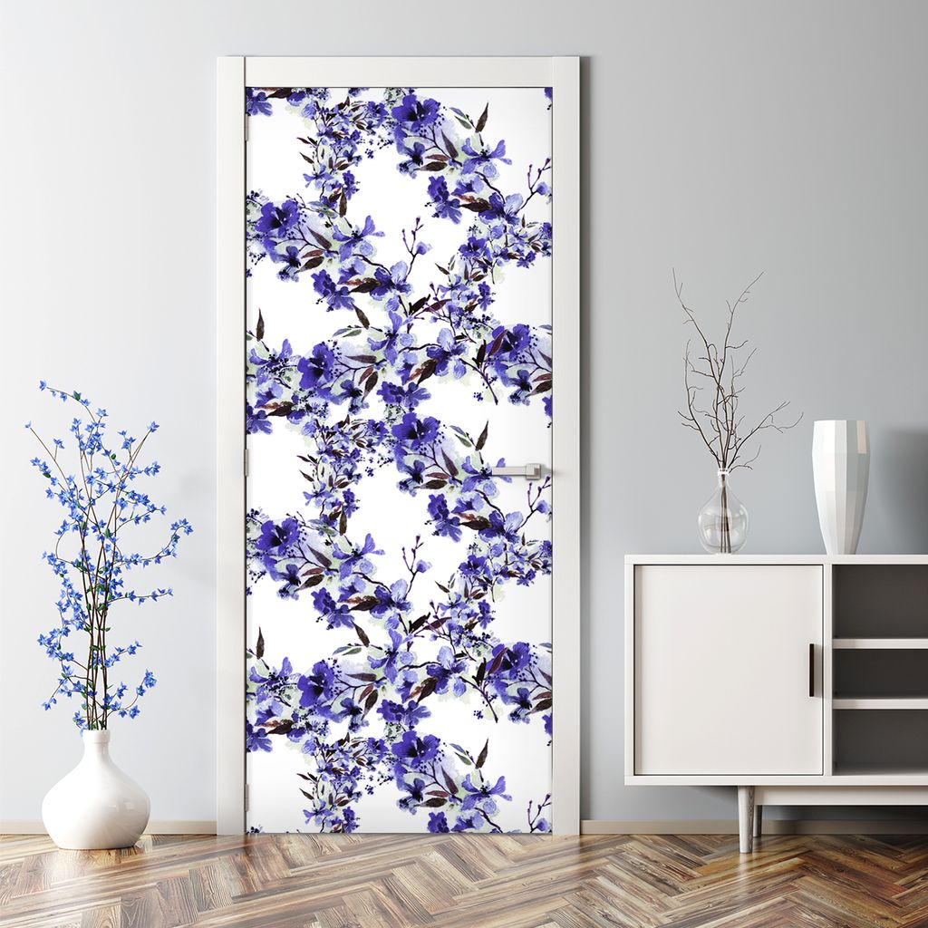 Dekorative Türfolie selbstklebend Klebefolie Wandaufkleber Palmblätter Subtile 70 x 200 cm
