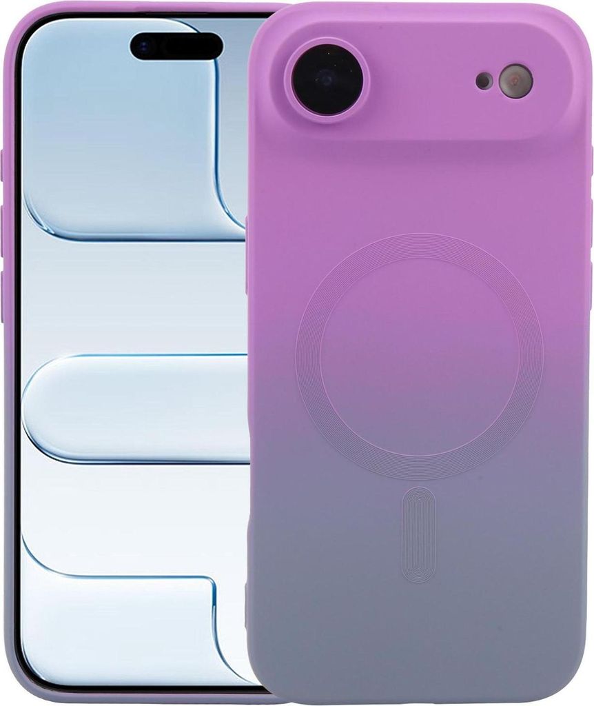 Silikon MagSafe Hülle für Apple iPhone 17 Air mit Farbverlauf & Linsenschutz Handyhülle