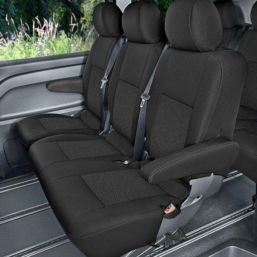 Maß-Sitzbezüge kompatibel mit Mercedes Vito 3 W447 2014- 2te- oder 3te-Reihe Z496607