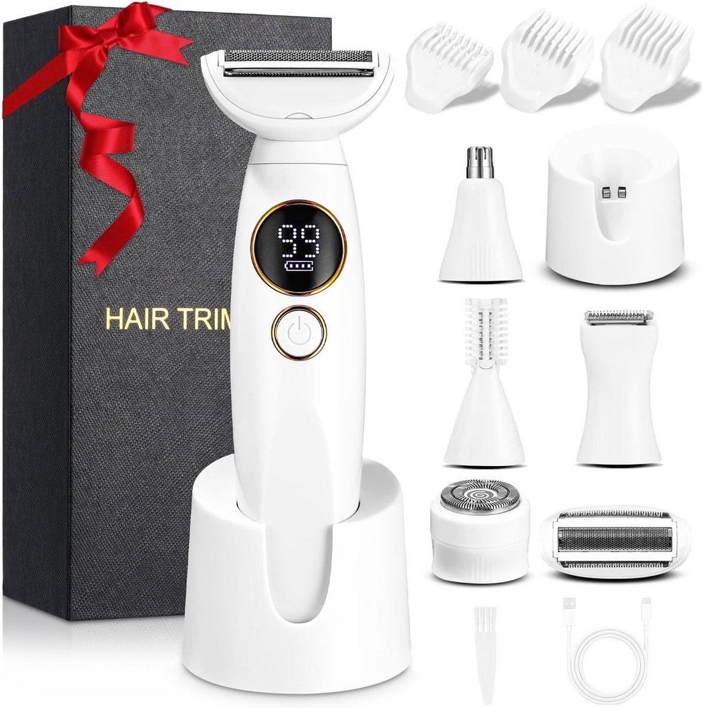 5-in-1-Ladyshaver für Damen mit USB-Aufladung – Bikini-Trimmer & Epilierer