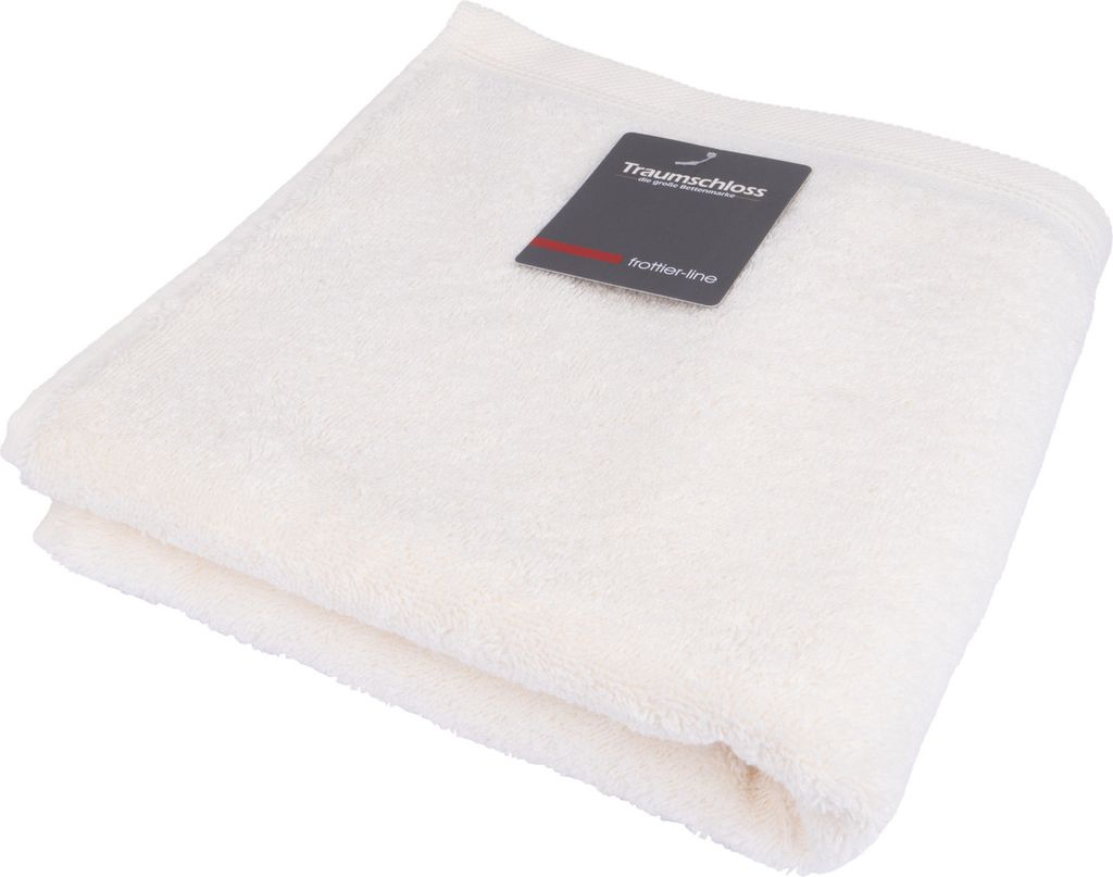 Traumschloss Frottier-Line Saunatuch 75 x 200 cm creme Flauschig weich & angenehm zur Haut