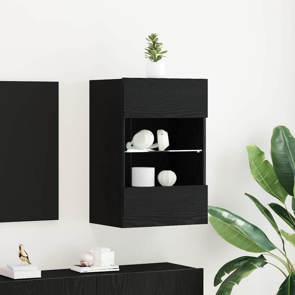Maison Exclusive - TV-Schrankset Schwarz 40 x 30 x 60,5 cm Holzwerkstoff