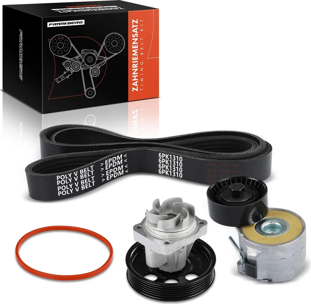 Kit Pompe à Eau et Courroie Trapézoïdale de Rechange pour Fiat 500 Idea