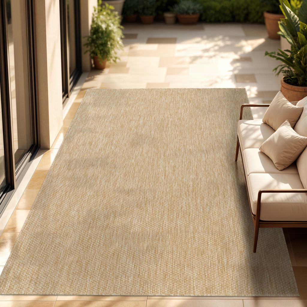 In- & Outdoor Teppich Flachgewebe einfarbig modern Produktbild 