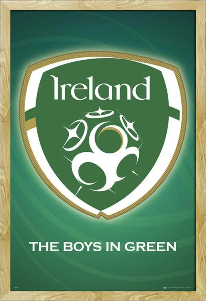 Poster Irlanda Crest con Cornice Shinsuke Faggio | Maxi 61x91,5