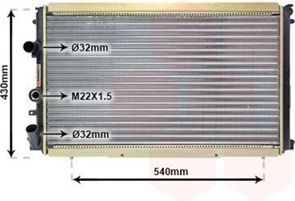 VAN WEZEL 43002274 Kühler Wasserkühler Motorkühler