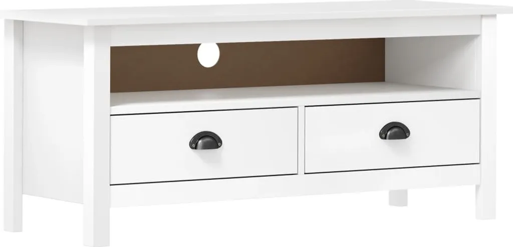 Porta TV Hill Maison Exclusive in Pino Bianco 110x40x47 cm