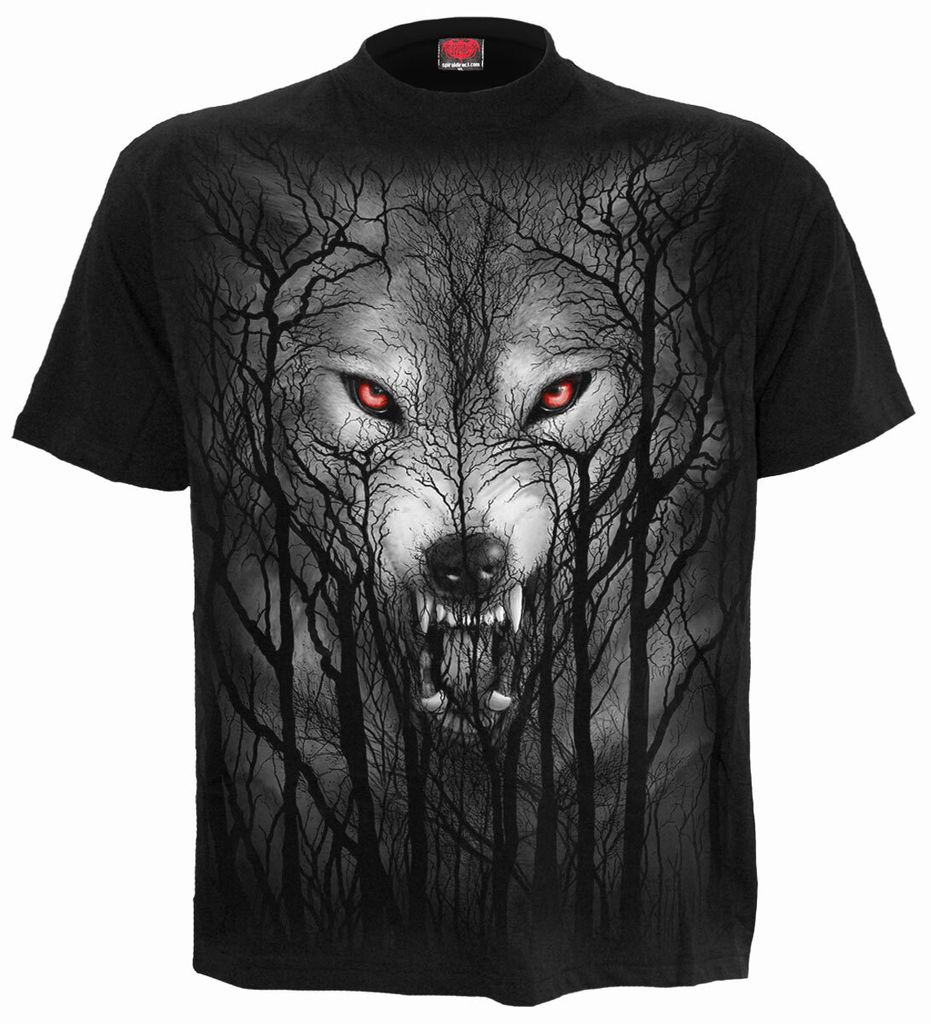 Spiral T-Shirt XXL Schwarz Uni Forest Wolf