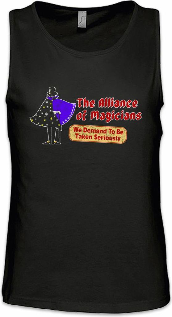 Urban Backwoods Alliance Of Magicians, Ärmelloses T-Shirt, Farbe: Schwarz, Größe: 5XL