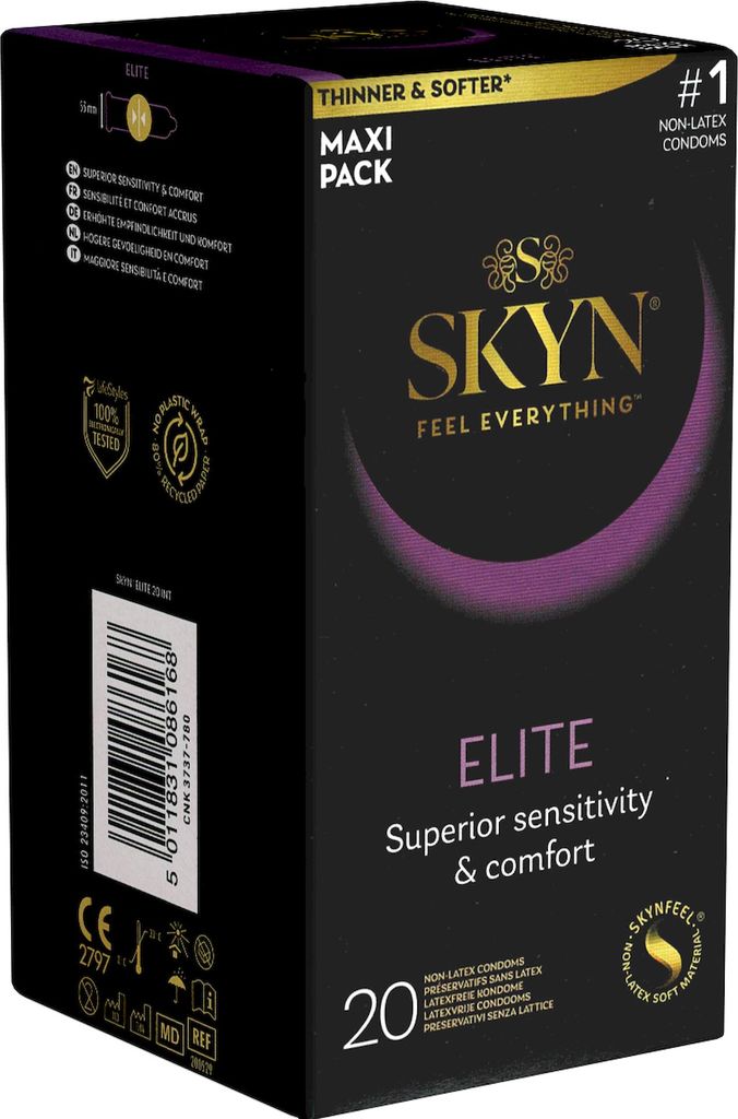 Unimil Skyn Feel Everything Elite Nicht-Latex-Kondome 20 Immagine del prodotto 
