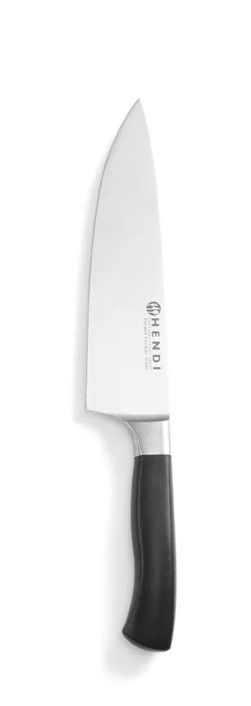 Couteau de Chef Professionnel HENDI Profi Line 33,5 cm - Manche Noir Fixe