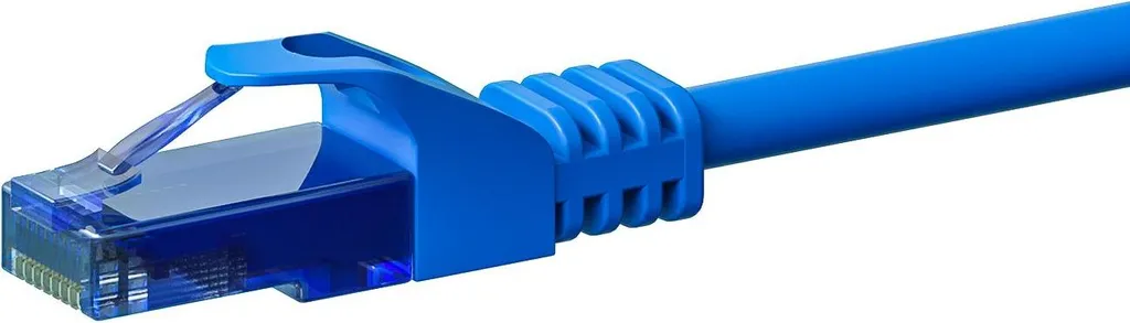 Cavo di Rete CAT6a 100% Rame U/UTP 2m Blu - Connessione 10Gbps Professionale