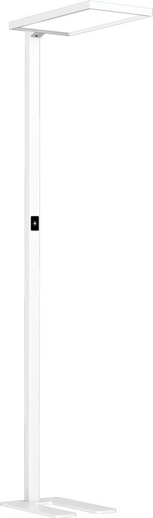 LED Stehleuchte Luka Weiß Up & Down 2 x 40W 8400lm Neutralweiß 4000K UGR<18 dimmbar + Bewegungssensor + Tageslichtsensor