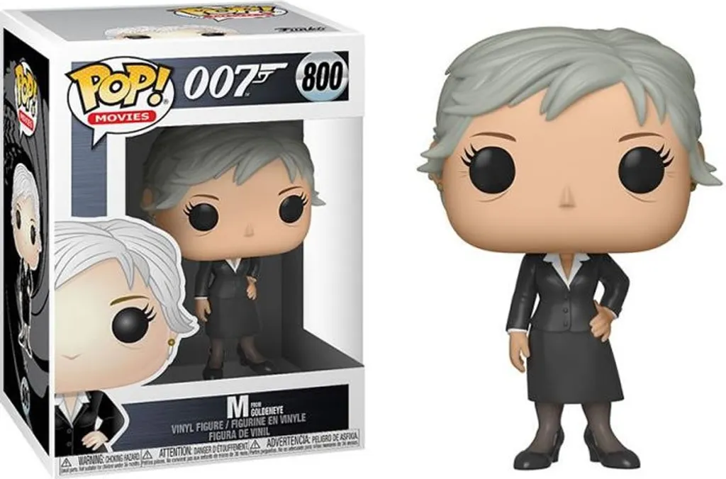 M de Goldeneye 800 Funko POP James Bond S2 Figurine Vinyle Détails Fins