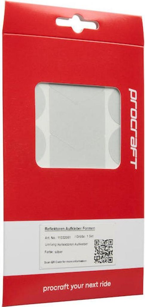 Procraft Reflektoren Sticker Set - Formen Universal Silber - mehr Sichtbarkei...