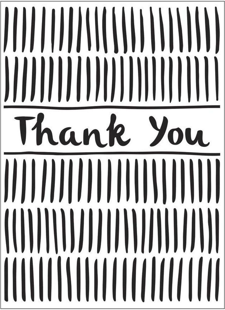 Darice | Prägeschablone Schrägstrich "Thank you"