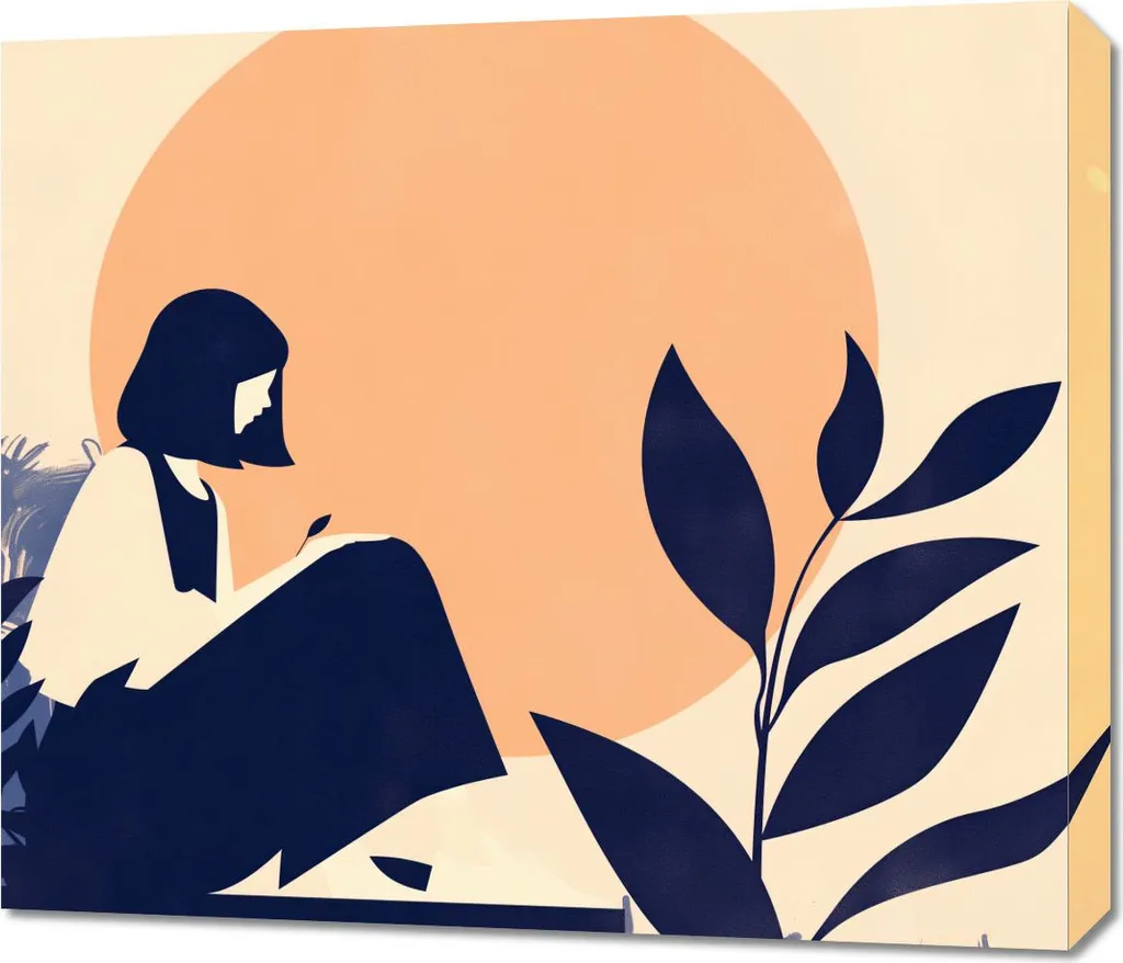 Image Contemplation 70 x 60 cm - Toile Haute Qualité Finition Premium