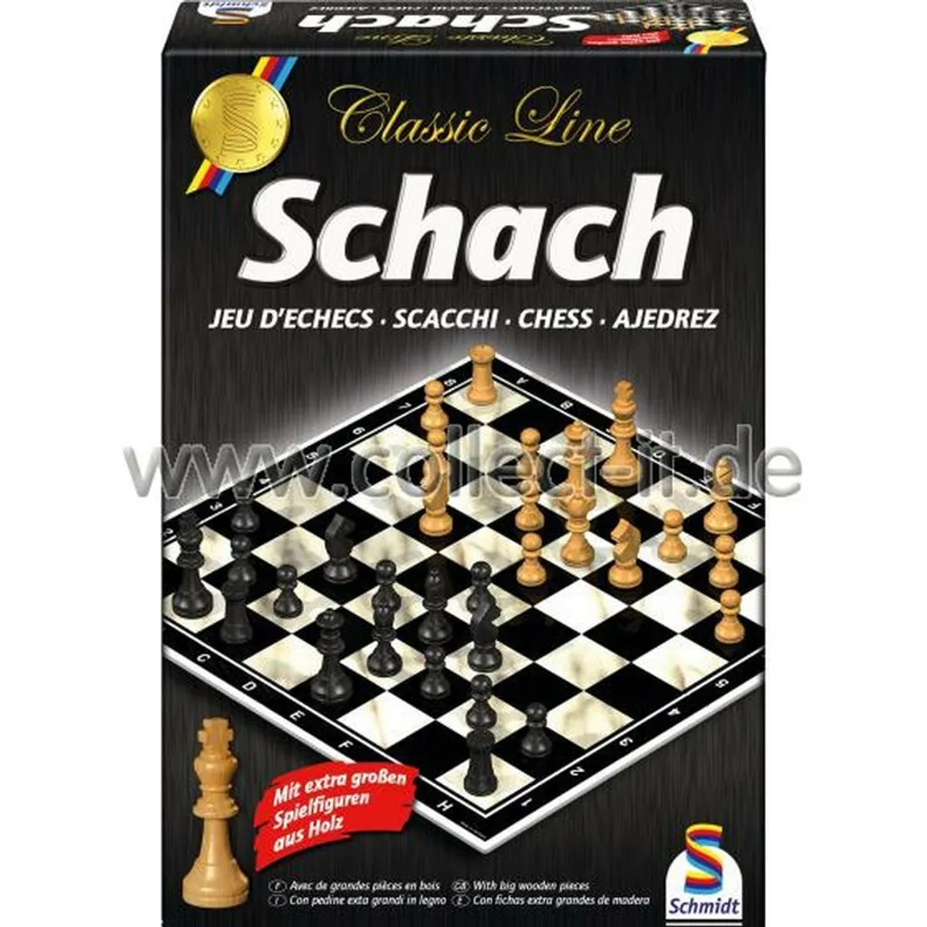 Échecs Schmidt 49082 : finies les petites pièces difficiles à manier