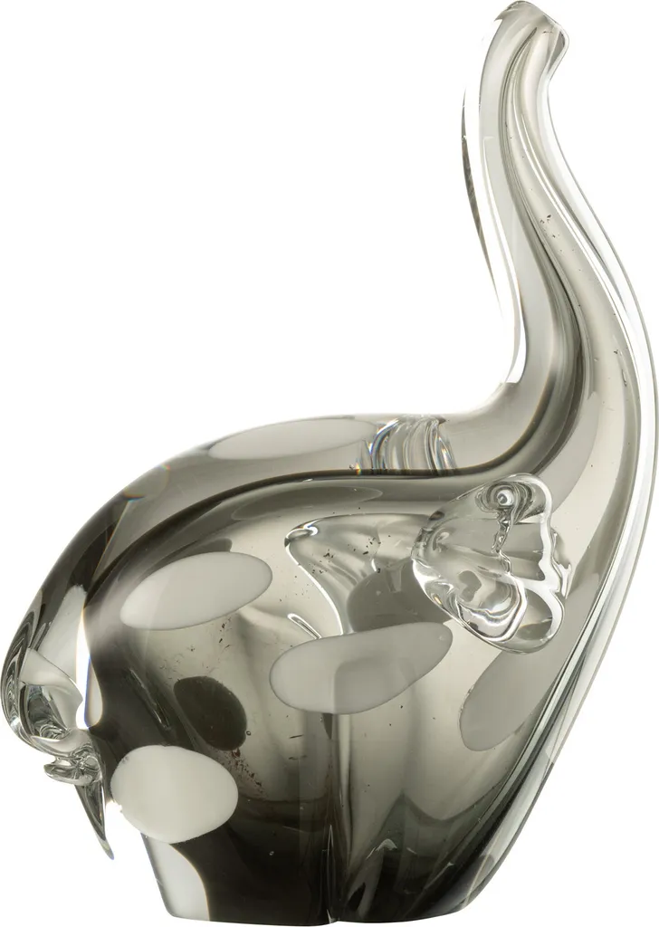 Petit Eléphant J-Line verre noir : une déco chic qui ne prend pas de place