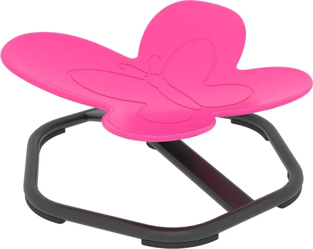 Améliorer l'équilibre avec la chaise pivotante sensorielle rose enfant