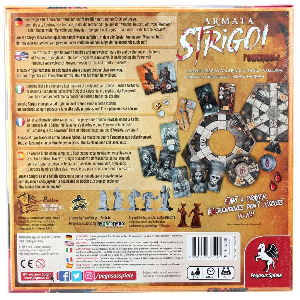 Armata Strigoi Jeu de Plateau Powerwolf - Édition Fan de Heavy Metal
