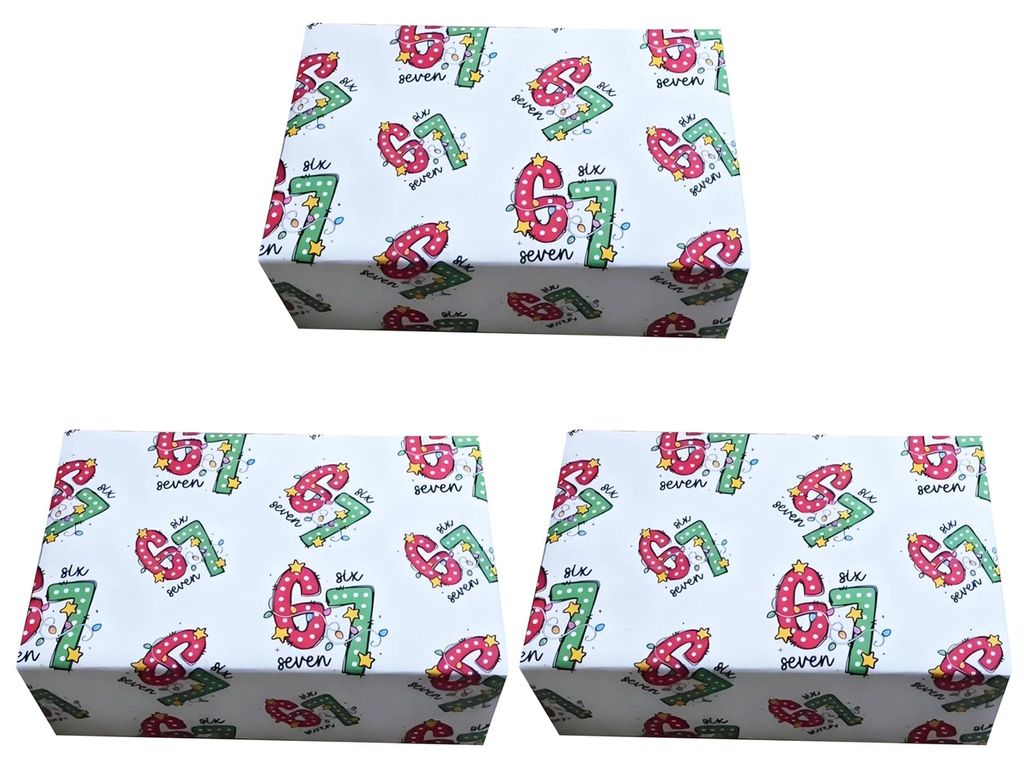 67 Weihnachtsgeschenkpapier Lustiges 6 7 Meme Weihnachtsgeschenkpapier Weihnachtsmann Sechs Sieben Festliches Geschenkpapier für Teenager Weihnach...